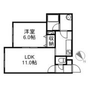 アドバンス菊水の間取り画像