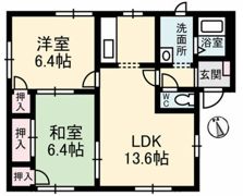 フレグランス大島 A棟の間取り画像