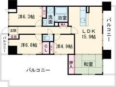 リベール姫路駅前の間取り画像
