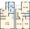Rume 鶴崎Dの間取り画像