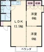 田隈コーポの間取り画像