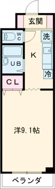 シャトーふじやの間取り画像
