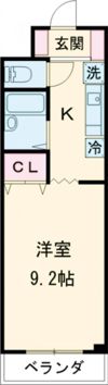 シャトーふじやの間取り画像