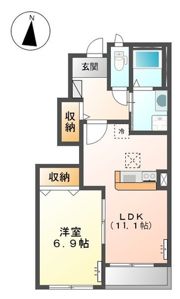 グローリィ・ヒルズ Mの間取り画像