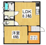 Hoshinomiya糸伝コーポの間取り画像