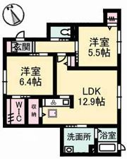ブリーゼ・モール A棟の間取り画像