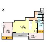 ラ メゾン ピック 中百舌鳥Ⅱの間取り画像