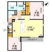ラ メゾン ピック 中百舌鳥Ⅱの間取り画像