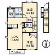ウィンズ F棟の間取り画像