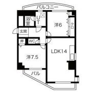 NYレジデンスいりなかの間取り画像