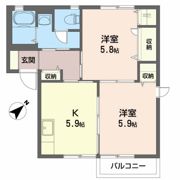 アクアロードIの間取り画像
