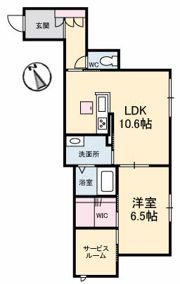 Reine若宮町の間取り画像
