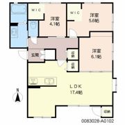 グランバリエ フィールド A棟の間取り画像