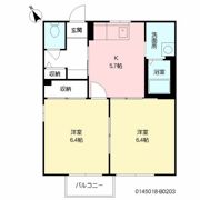 カメリアタウン 弐番館の間取り画像