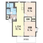 オークスCの間取り画像
