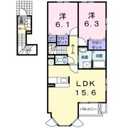 アイリー ジャミン Bの間取り画像