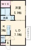 マヌカータcocoⅡの間取り画像