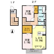 Fresco（ﾌﾚｽｺ） Aの間取り画像