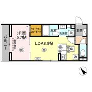 DーROOM庚午中の間取り画像