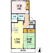 グリーンパーク大善寺Ⅱ A棟の間取り画像