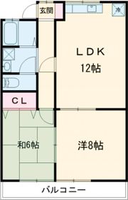 パークサイド柳河B棟の間取り画像