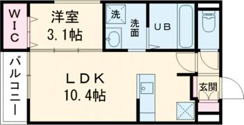 天理新築アパートの間取り画像