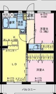 ベルビルJの間取り画像