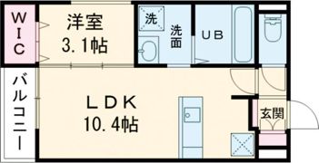 天理新築アパートの間取り画像