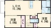 アザレア梅満の間取り画像