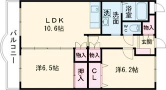 ヒルズオアシスの間取り画像