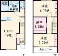 カーサ・ジュノAの間取り画像