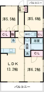 グラントミナミの間取り画像