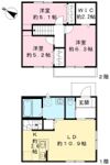 ライジングスクエア B棟の間取り画像
