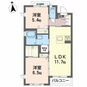 メゾンマスト郡山の間取り画像
