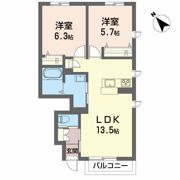 シャーメゾン道合 IIIの間取り画像