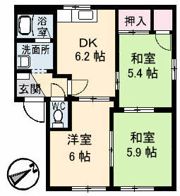 フレグランスKM C棟の間取り画像