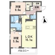 アトリエール Fの間取り画像