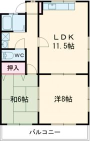 パークサイド柳河B棟の間取り画像