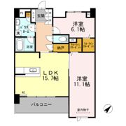 アルカーサル大道の間取り画像