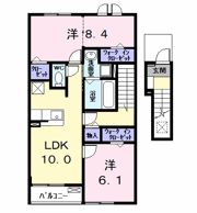 ウイングKⅦの間取り画像