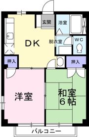 グレースヒルズBの間取り画像