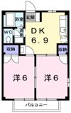 メゾン卯の里Bの間取り画像