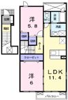 ノーブル桜岡の間取り画像
