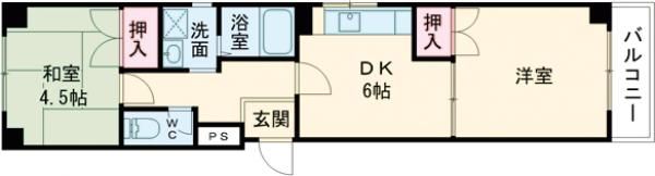伸栄ハイツの間取り画像
