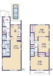市原市辰巳台西23－1期1号棟の間取り画像
