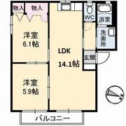 ディアス川南 B棟の間取り画像