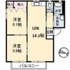 ディアス川南 B棟の間取り画像