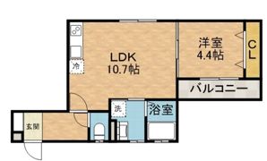 クレシタ茨木の間取り画像