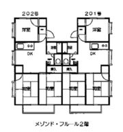 メゾンド・フルールの間取り画像