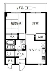 コーポヨシハマの間取り画像